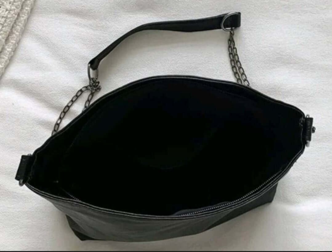 Bag - Shoulder - black studded