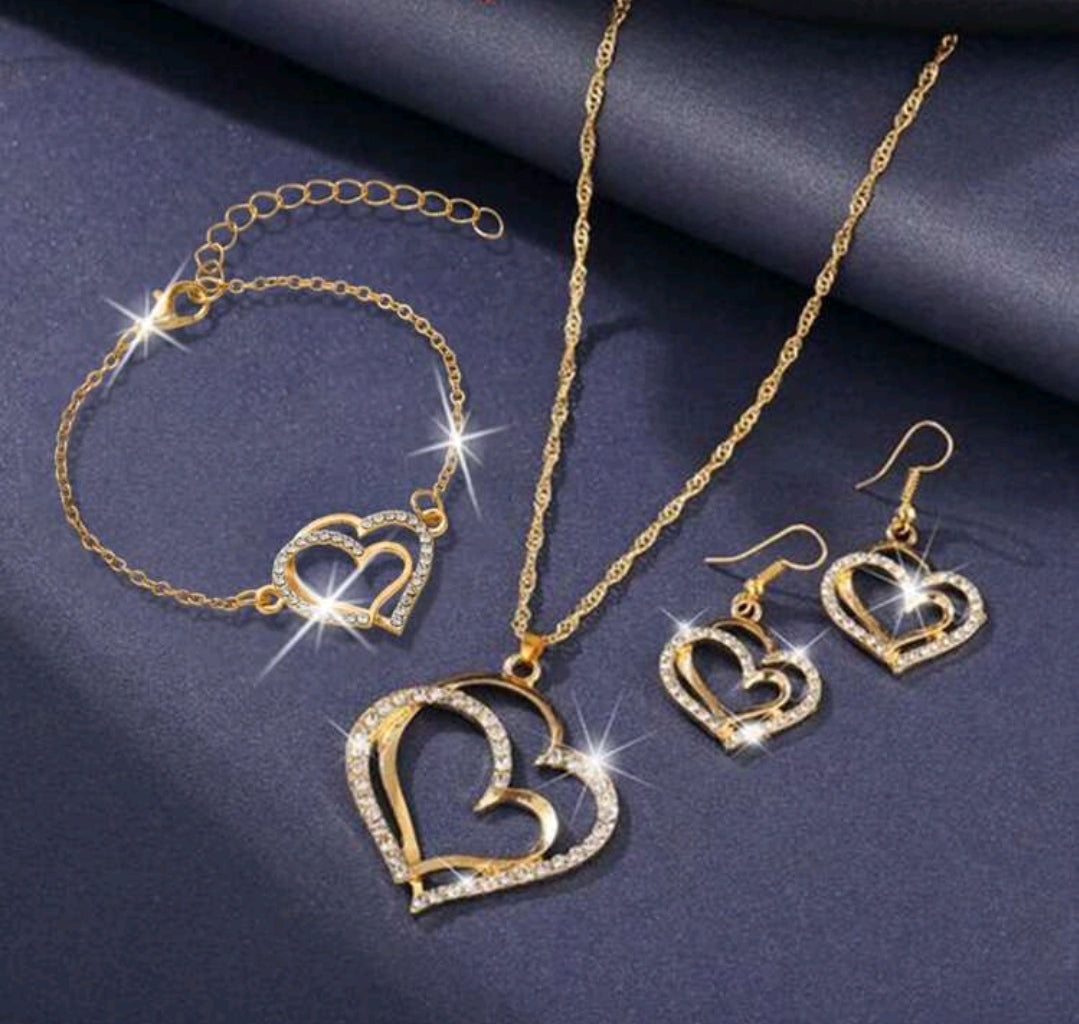 Jewellery Set - glitzy gold