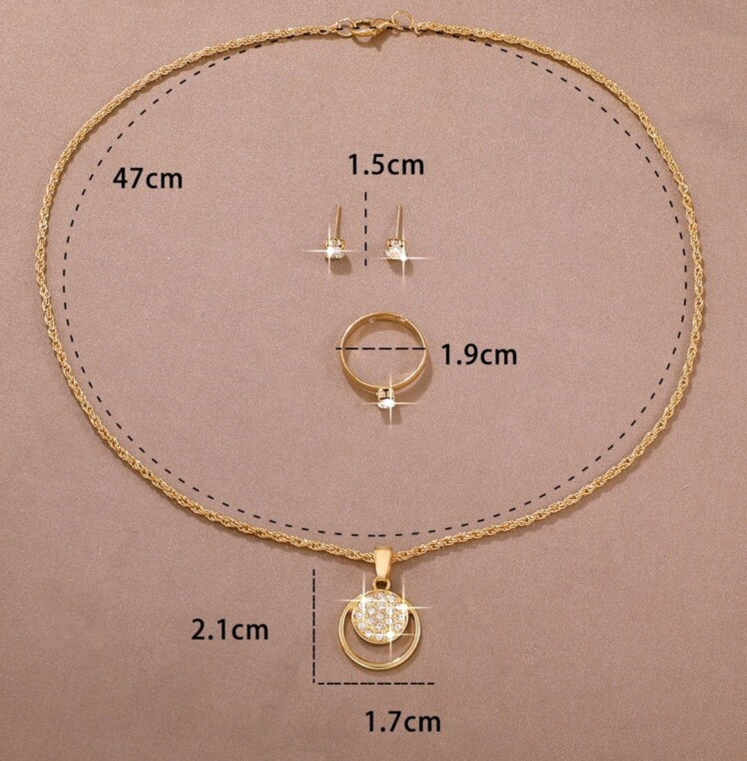 Jewellery Set - glitzy gold