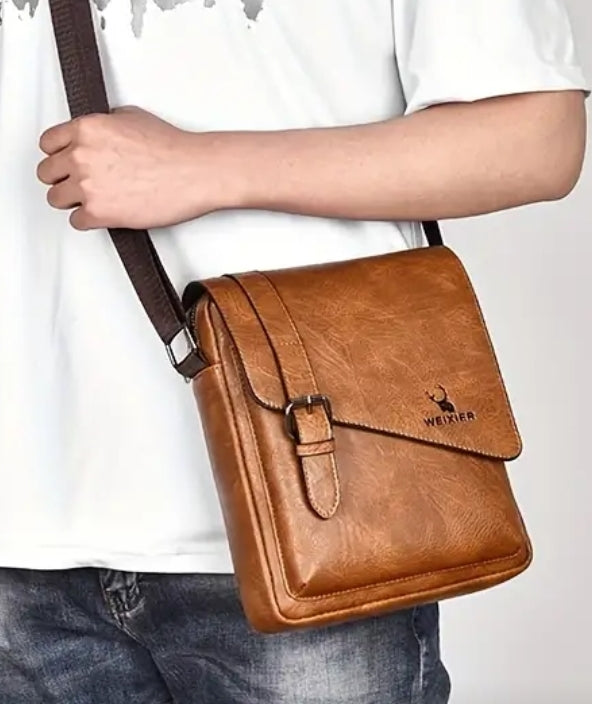 Bag - Crossbody - tan leather