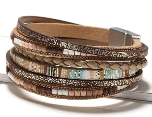 Jewellery - Bracelet - layered leather