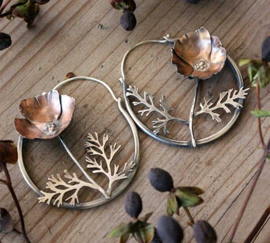 Jewellery - Earrings - drop - floral