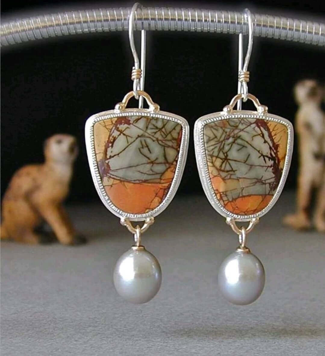 Earrings - faux Pearl drop