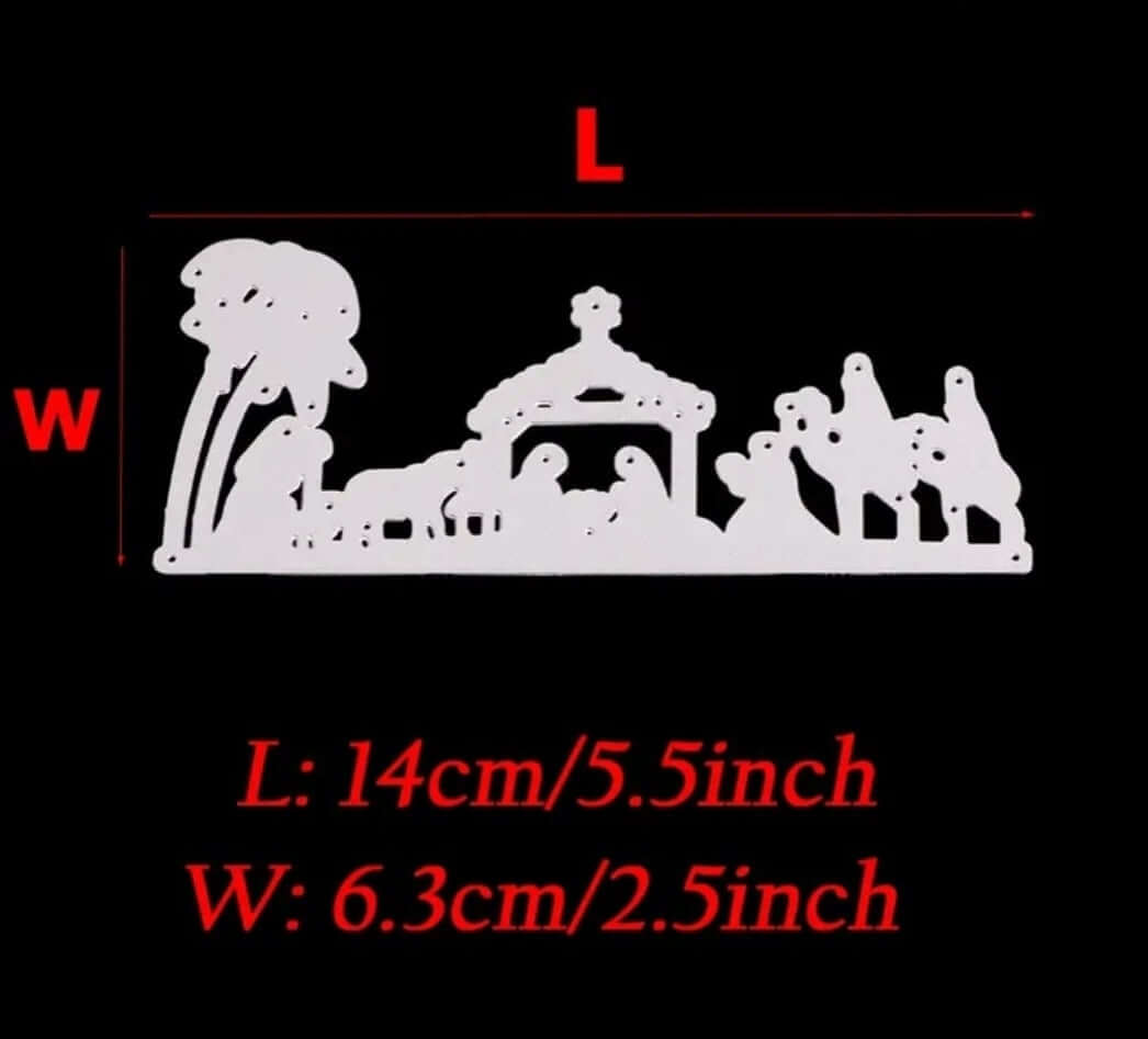 Craft - metal die - nativity scene