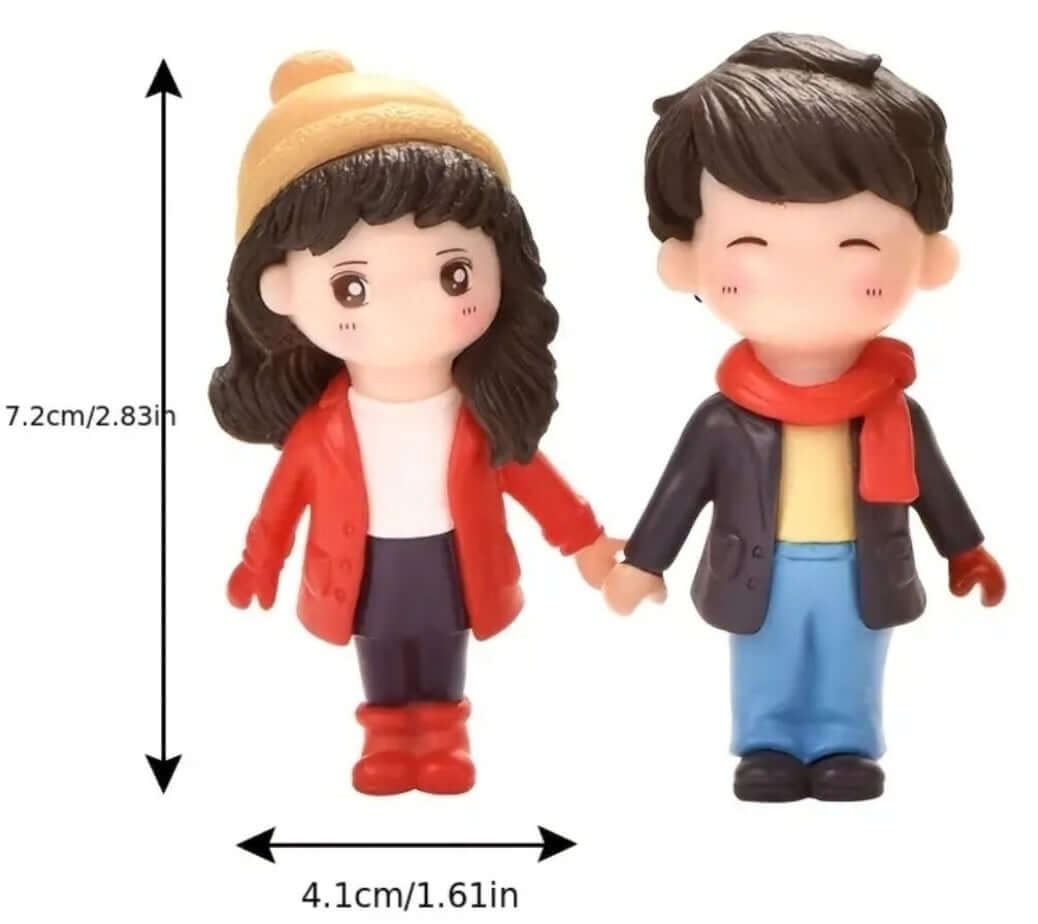 cute couple resin cake topper