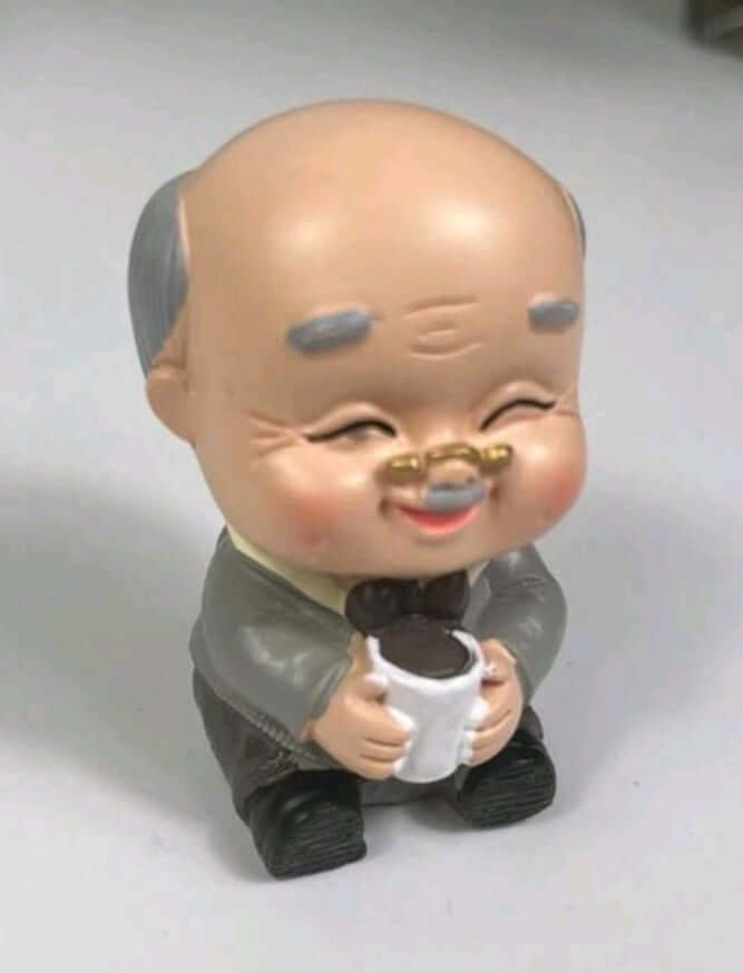 cute gramps resin cake topper