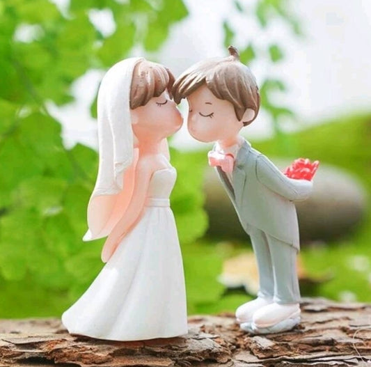 Wedding Cake Topper - cute bride groom