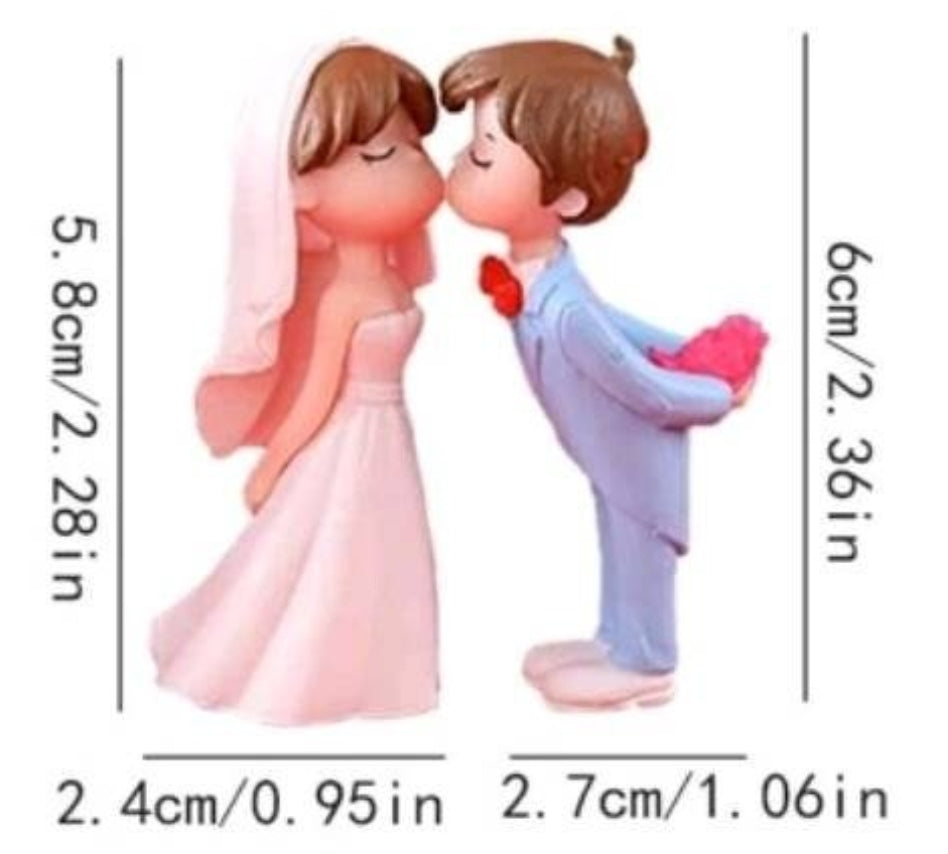 Wedding Cake Topper - cute bride groom