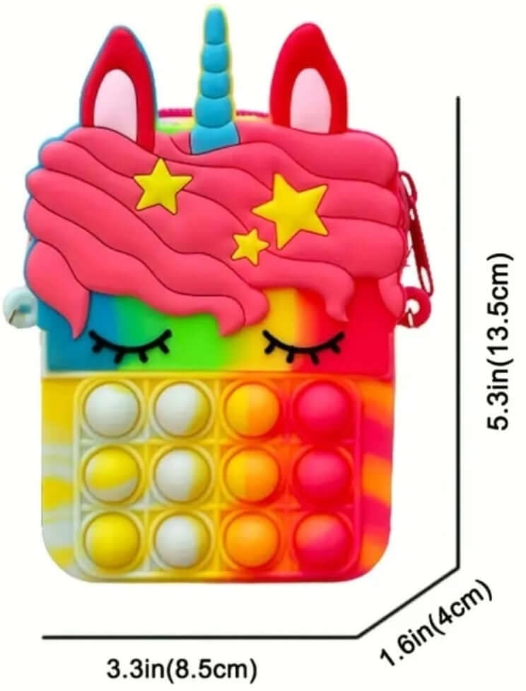 girl's unicorn silicone bag