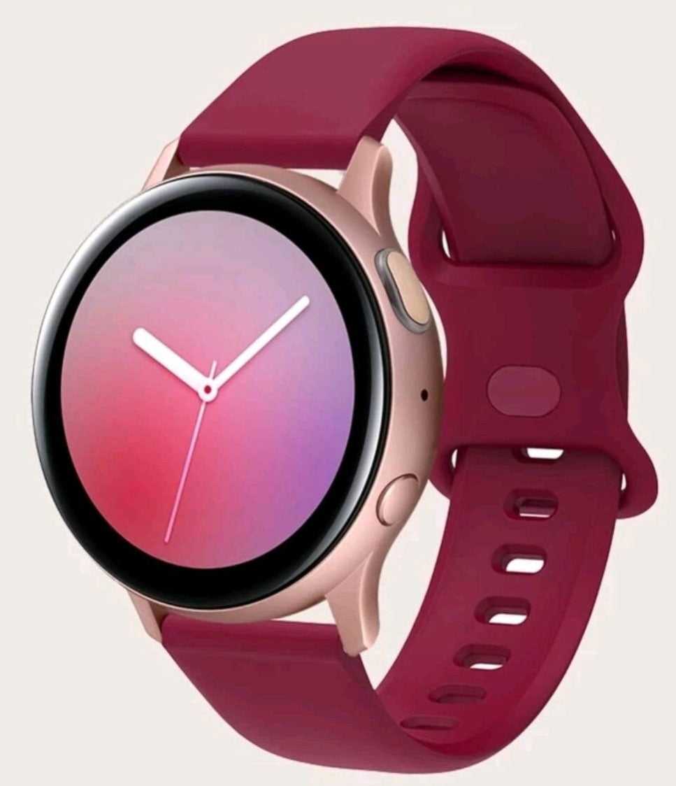 Watch Strap - silicone burgundy