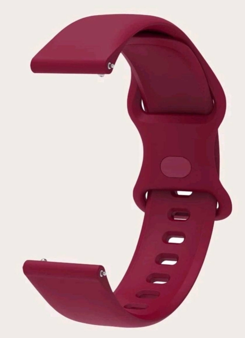 Watch Strap - silicone burgundy