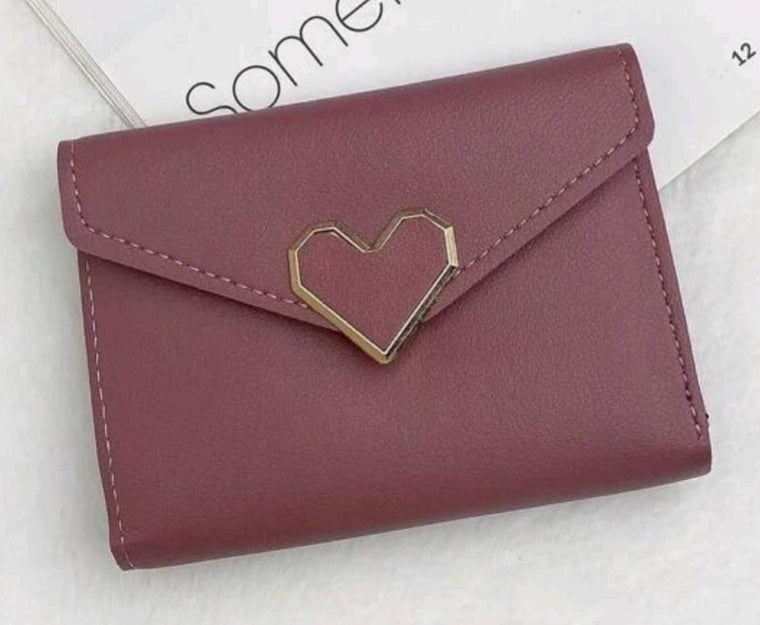 Purse - Dusty pink heart