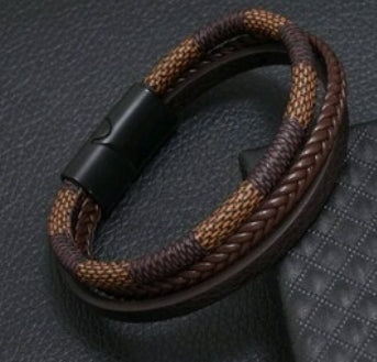 Unisex Jewellery - brown braided bracelet