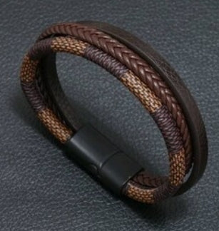 Unisex Jewellery - brown braided bracelet