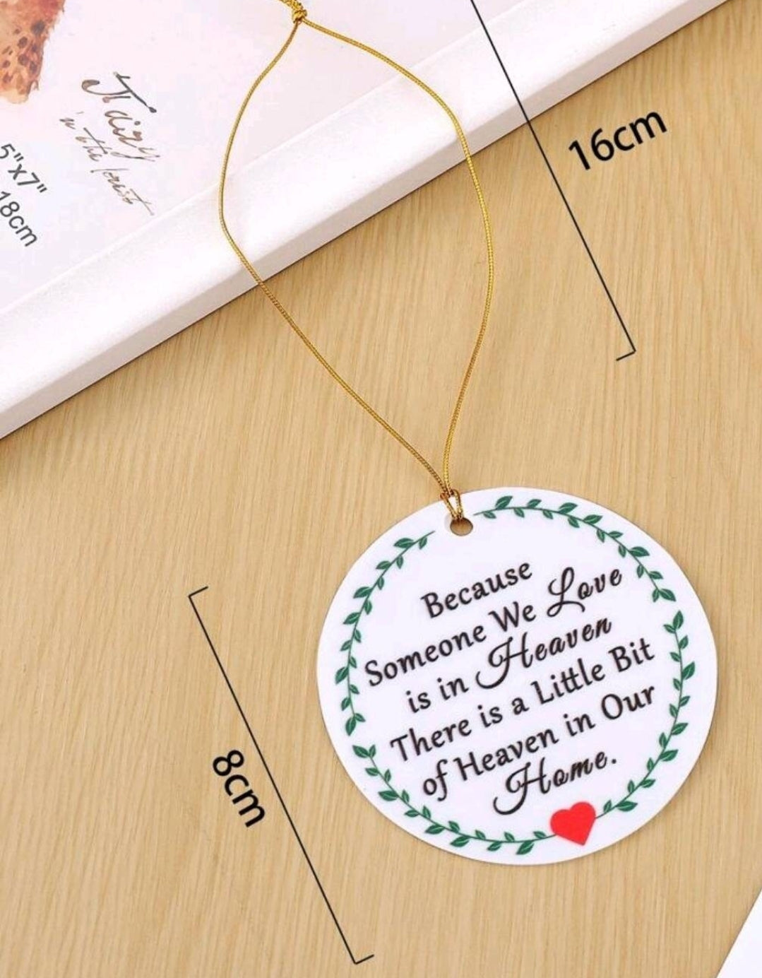 Plaque - because someone we love is in heaven