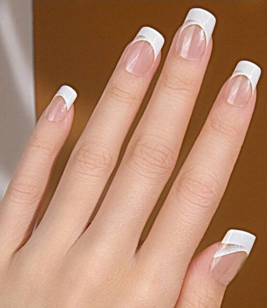 french manicure false nails