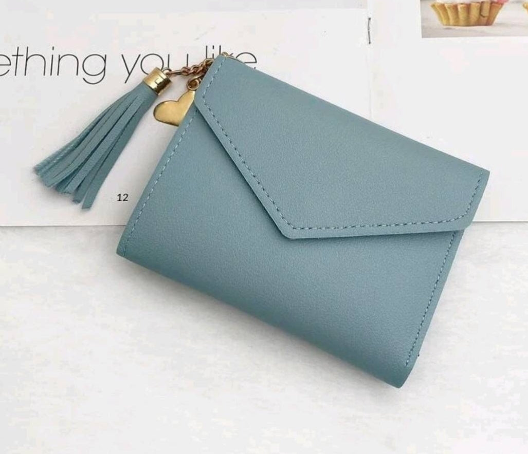 Purse - teal heart