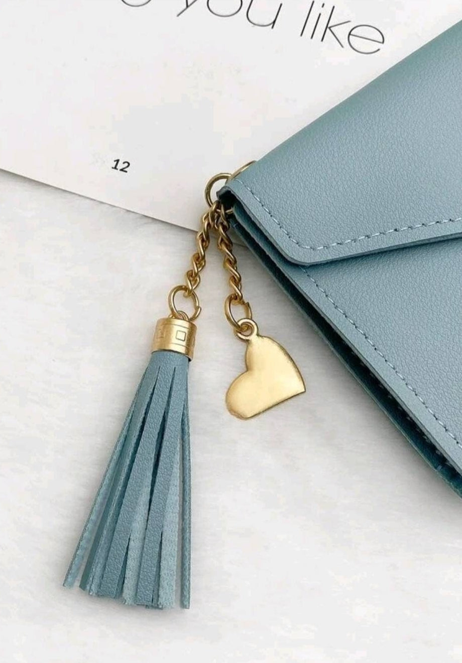 Purse - teal heart