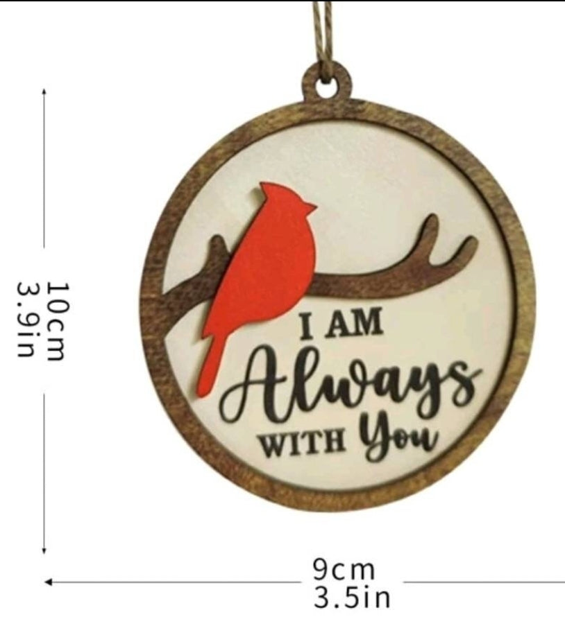 Plaque - wooden grief robin