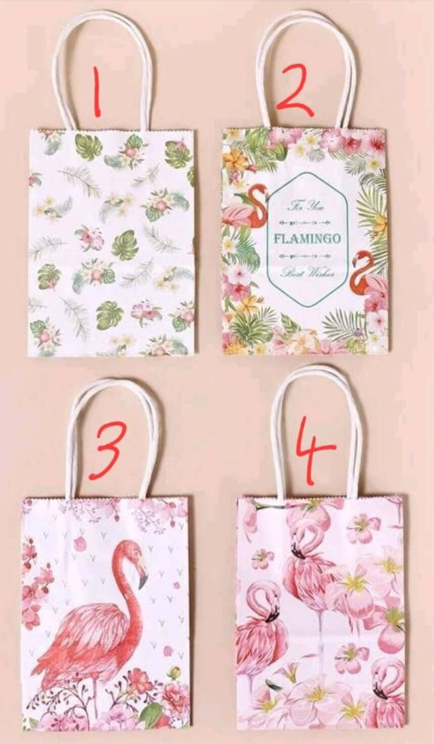 Gift bags - flamingo
