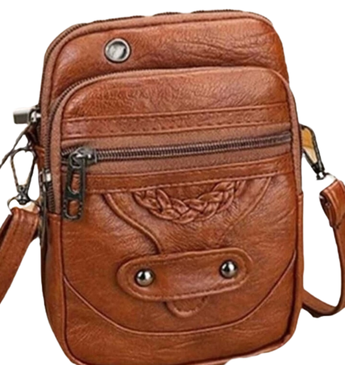 Bag - Shoulder - brown soft leather
