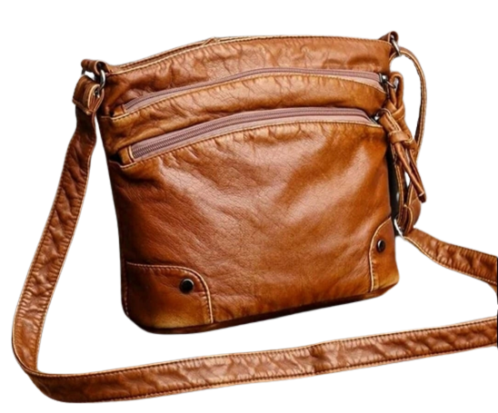 Bag - Shoulder - soft tan leather