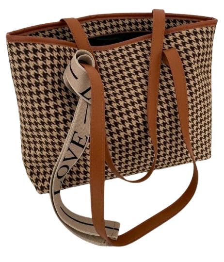 Bag - Tote - houndstooth