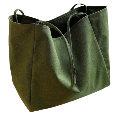 Bag - Tote - green fabric