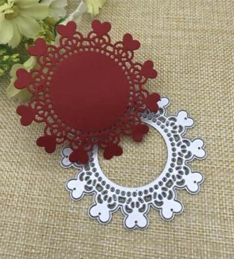 Craft - metal die - heart frame