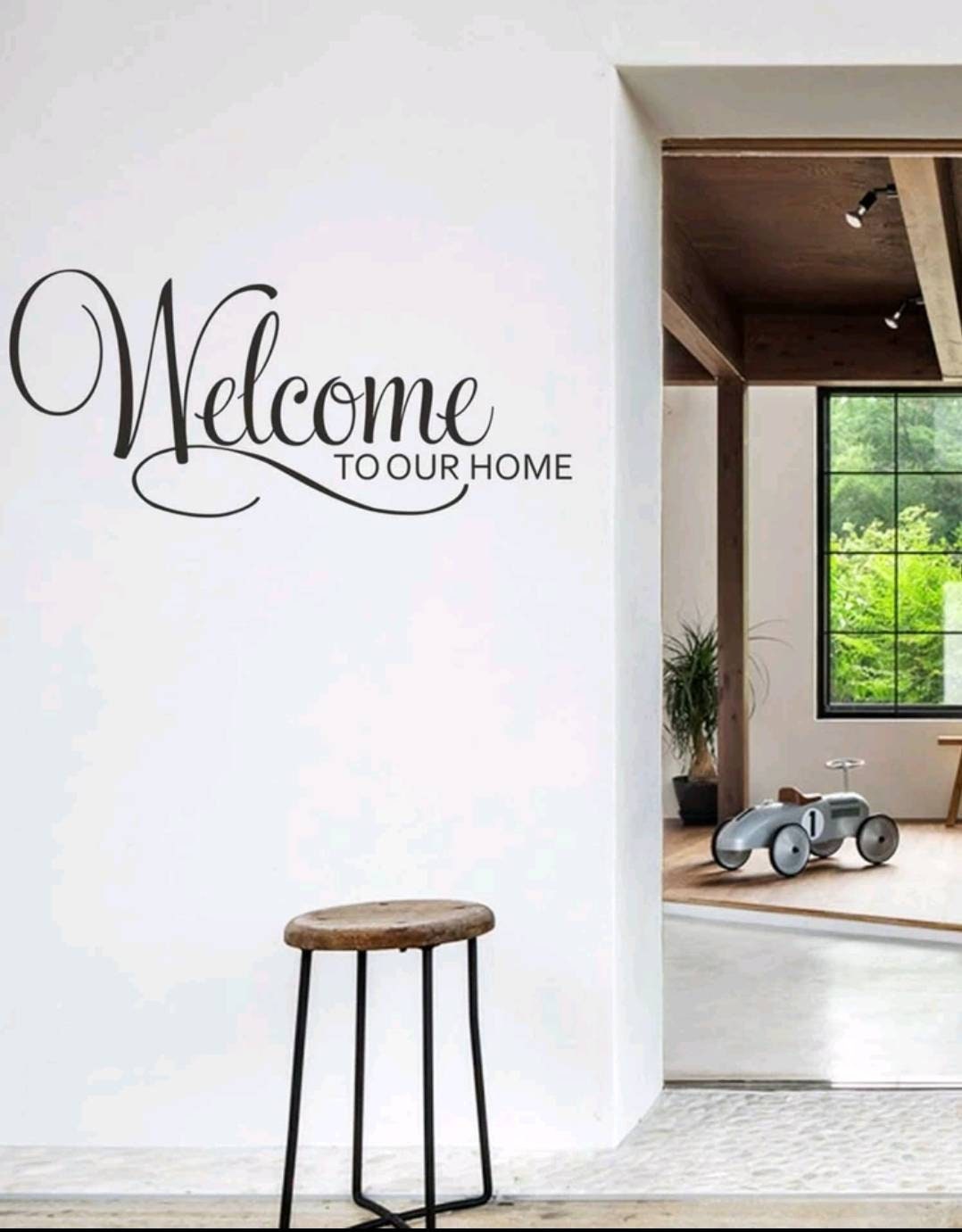 Wall Decal - welcome to our home