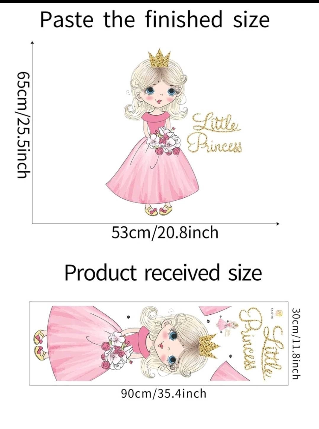 Wall Decal - Little Princess cartoon