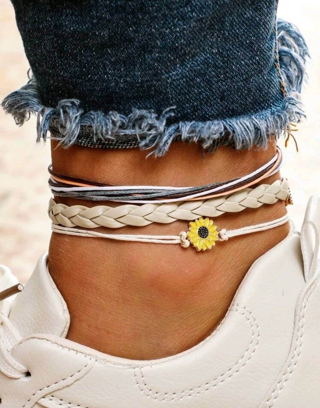 summer anklet, anklet set, summer jewellery, cute anklets, quirky anklets