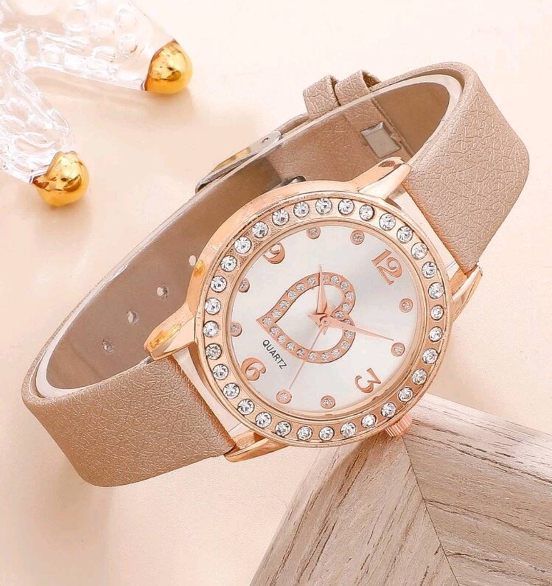 Watch - Rhinestone heart Quartz