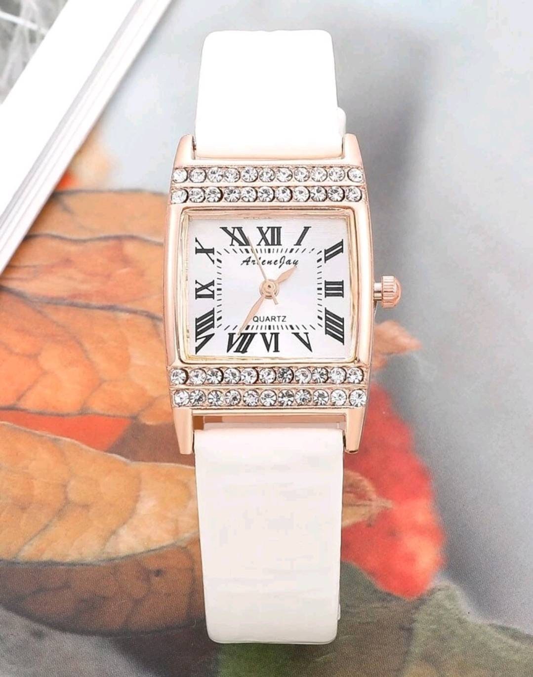 Watch - rose gold Rhinestone