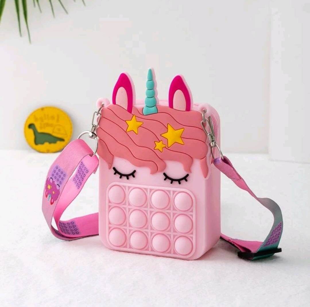 girl's unicorn silicone bag