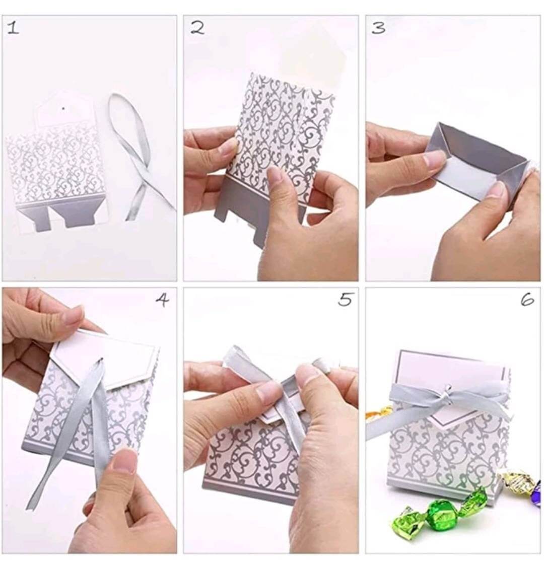 Favour bags - Luxury silver (10)