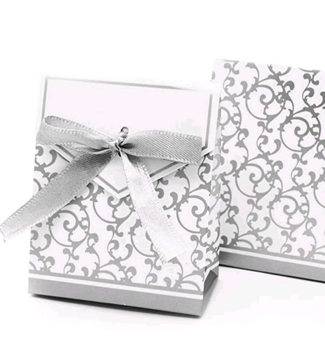 Favour bags - Luxury silver (10)