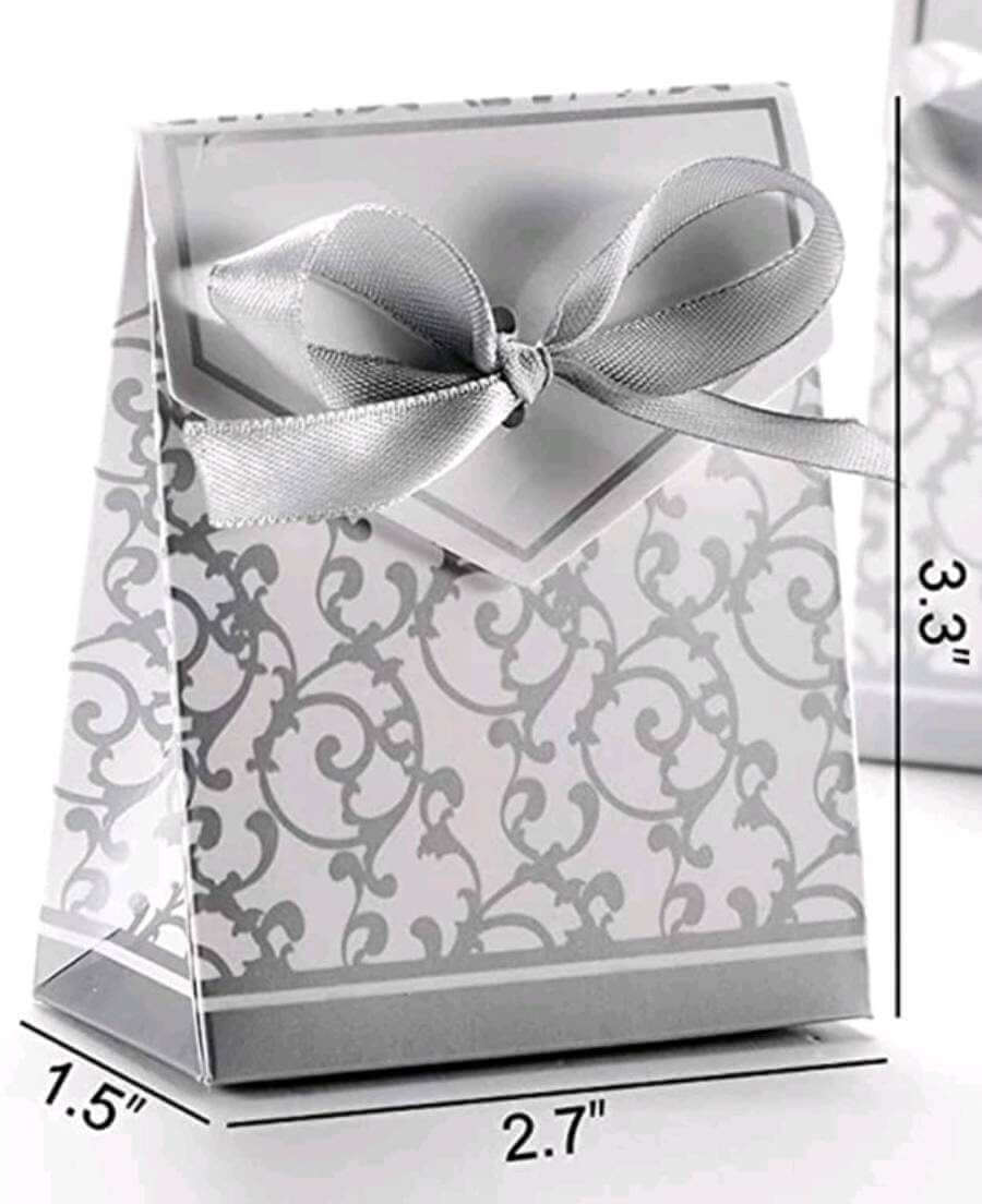 Favour bags - Luxury silver (10)