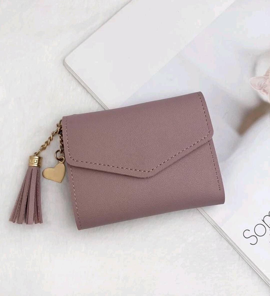 Purse - Dusty pink heart