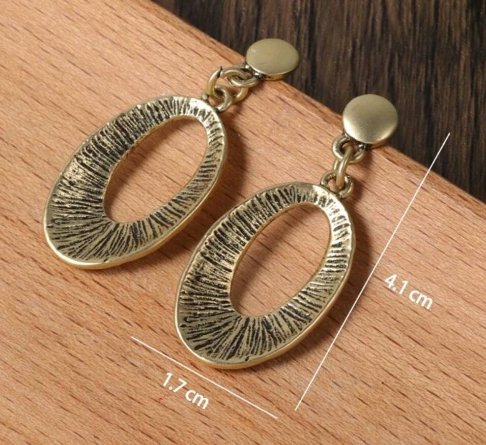 Necklace Set - ancient bronze oval