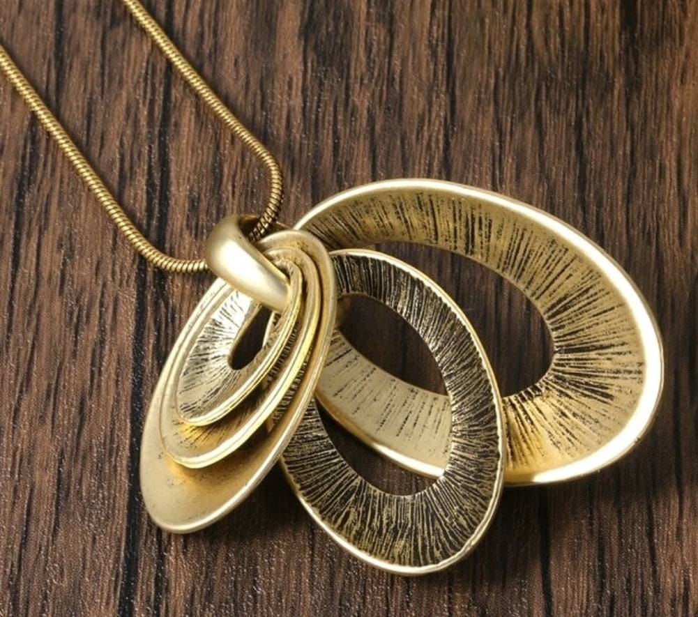 Necklace Set - ancient bronze oval