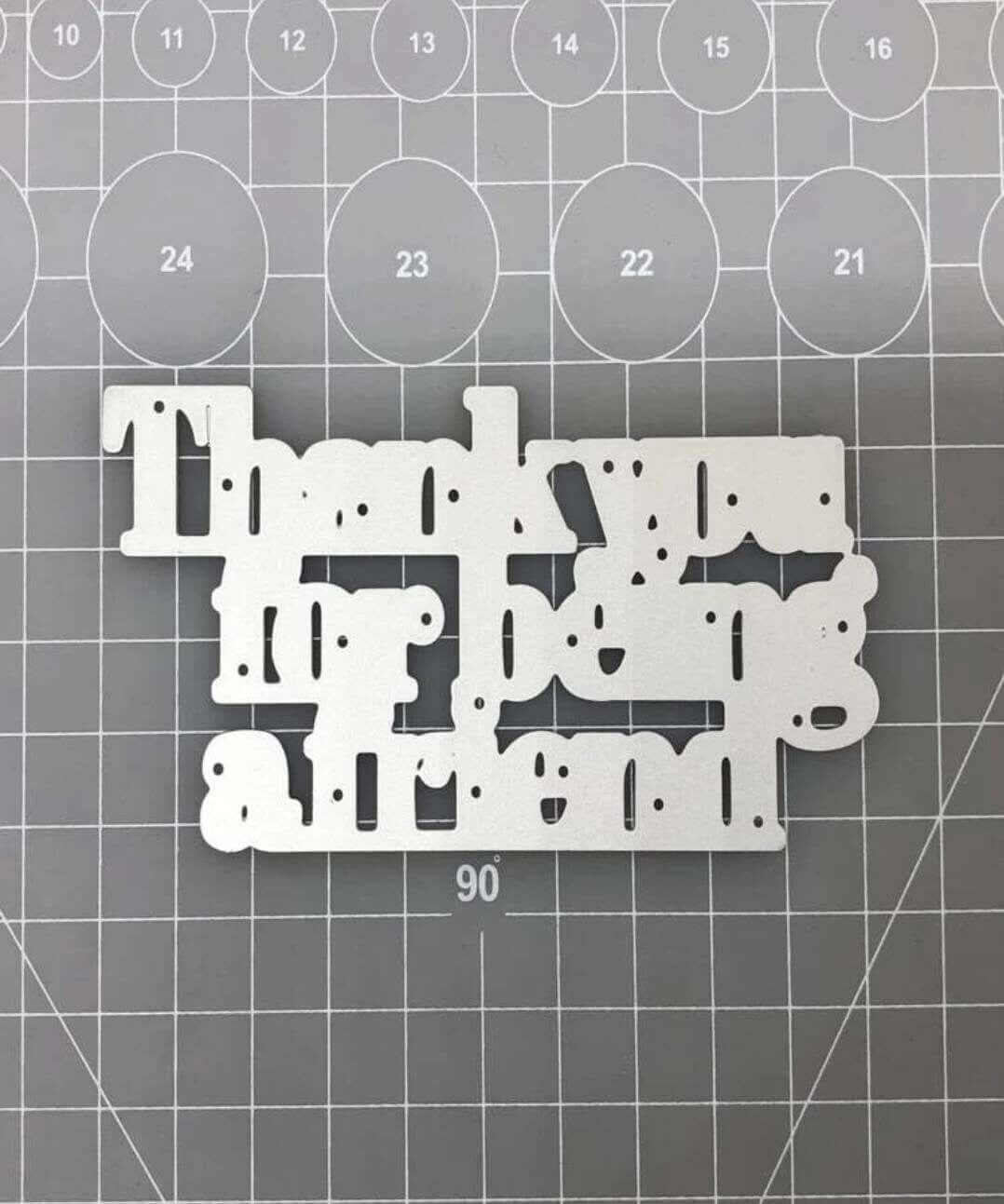 Craft - metal die - thank you for being a friend