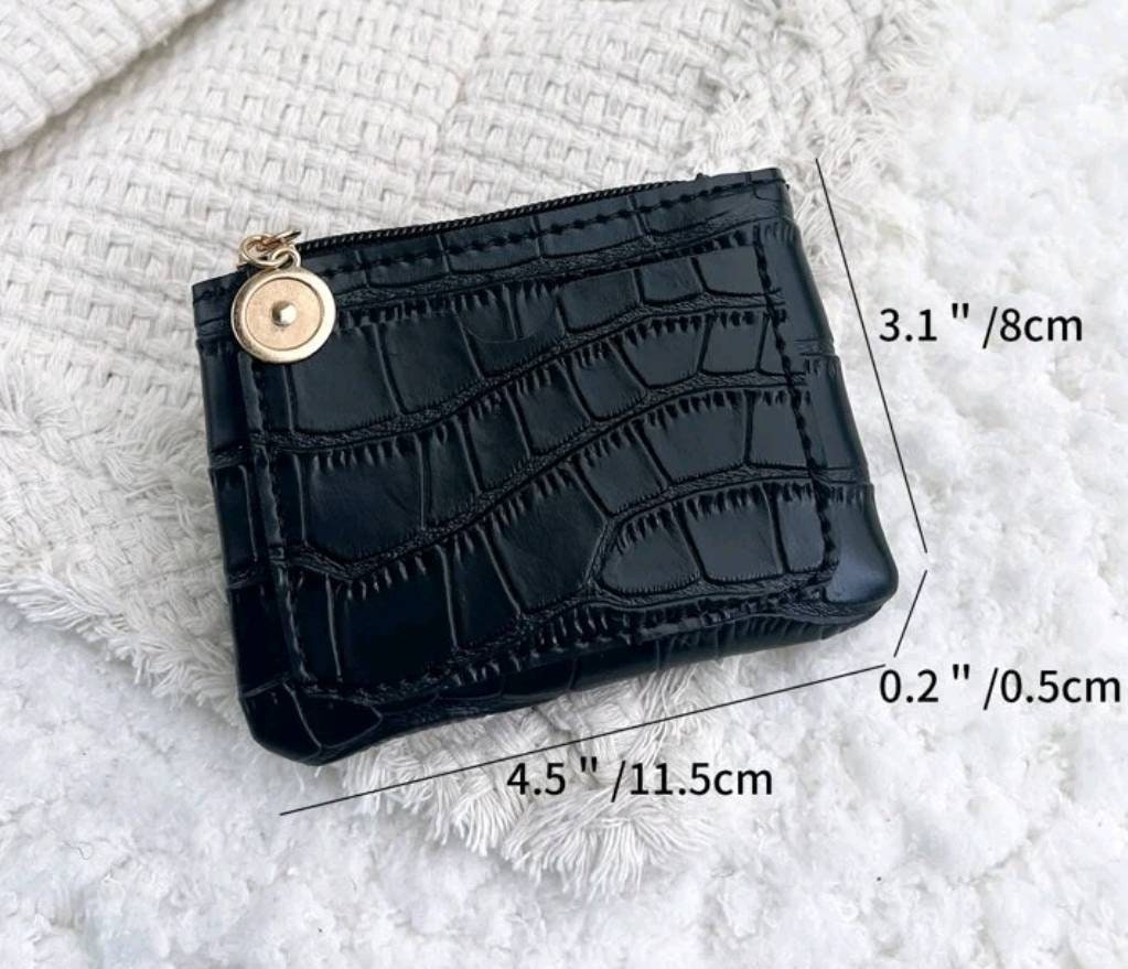 Purse - stunning black croc