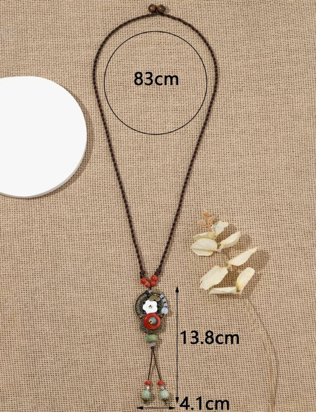 Necklace - Boho circles