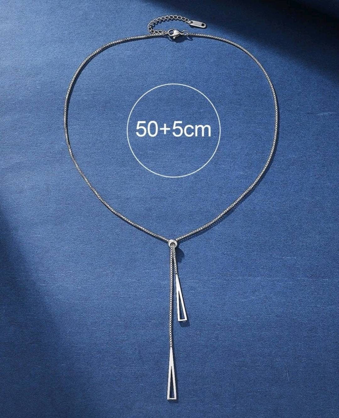 Necklace - silver lariat