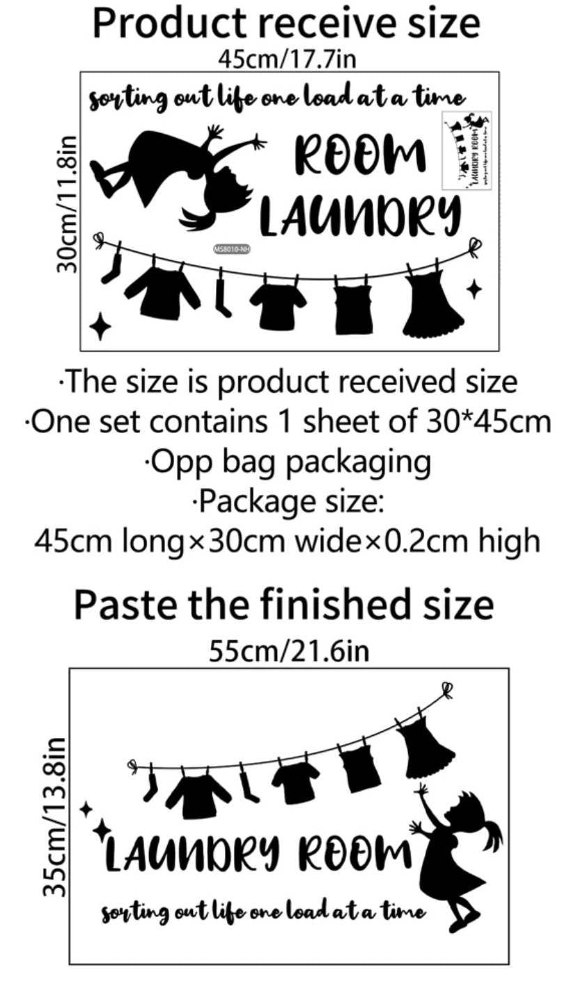 Wall Decal - laundry
