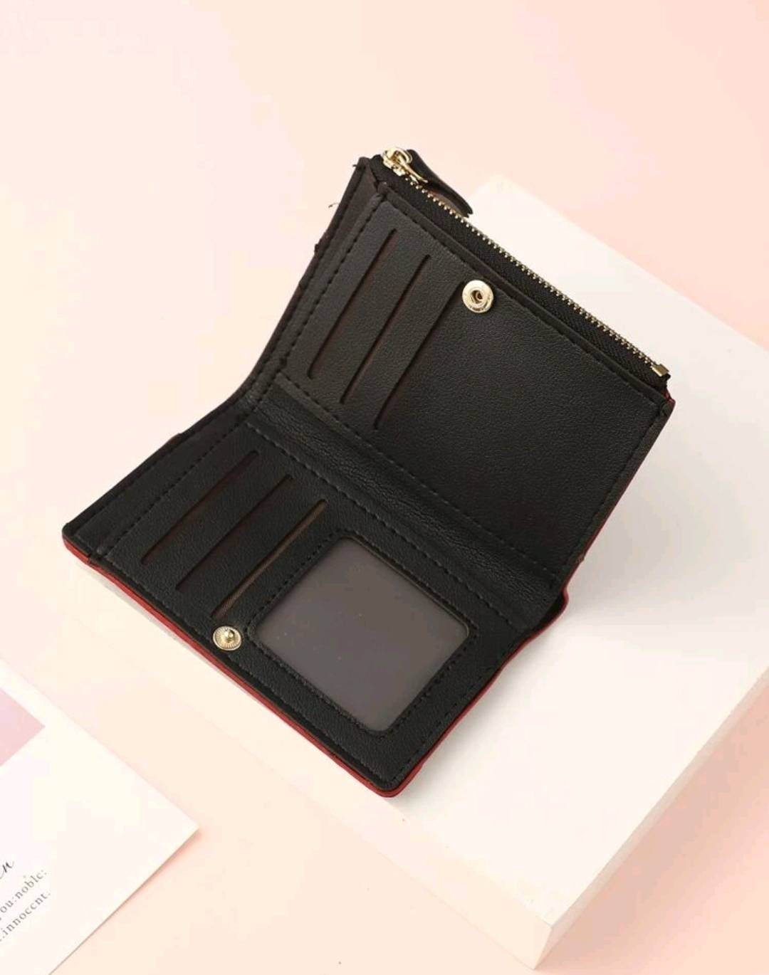 Purse - black red