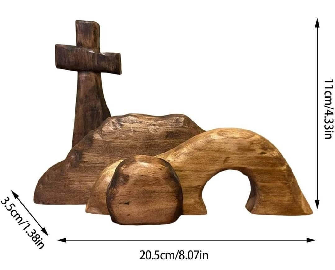Home Decor - wooden Easter scene