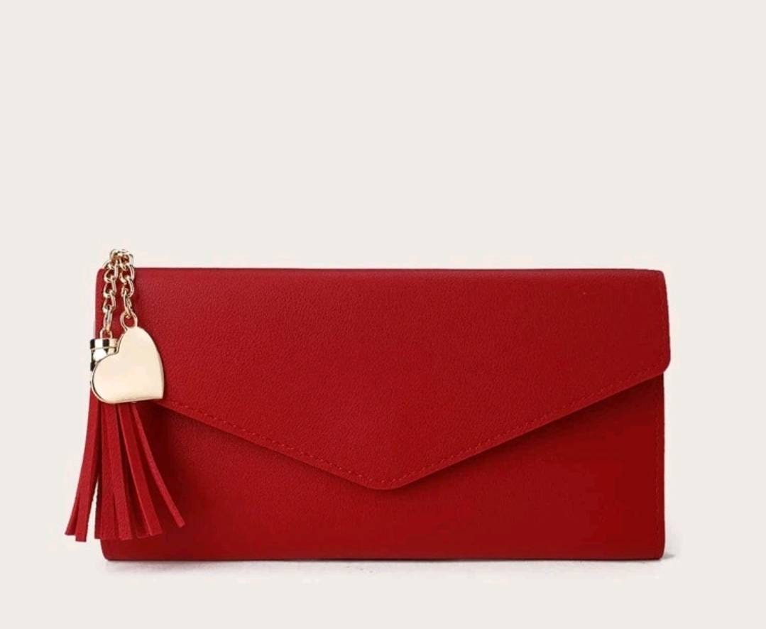 Purse - stunning long red heart