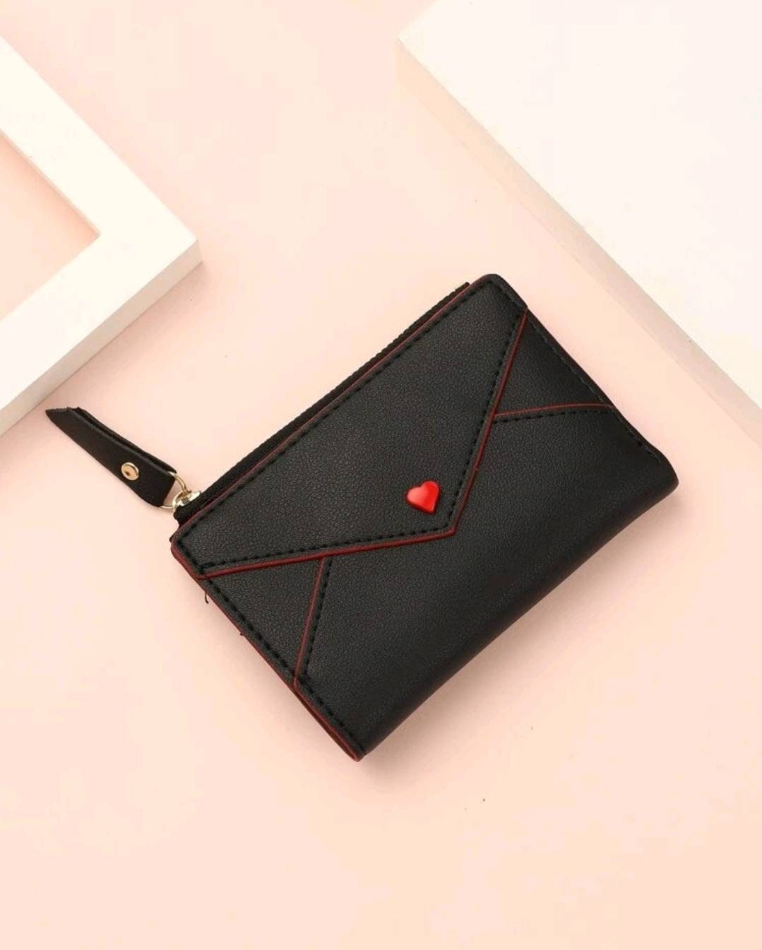 Purse - black red